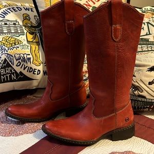 Born Red Tall Boots - Size 6